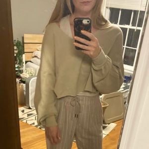 Cutoff ots wild fable beige sweatshirt